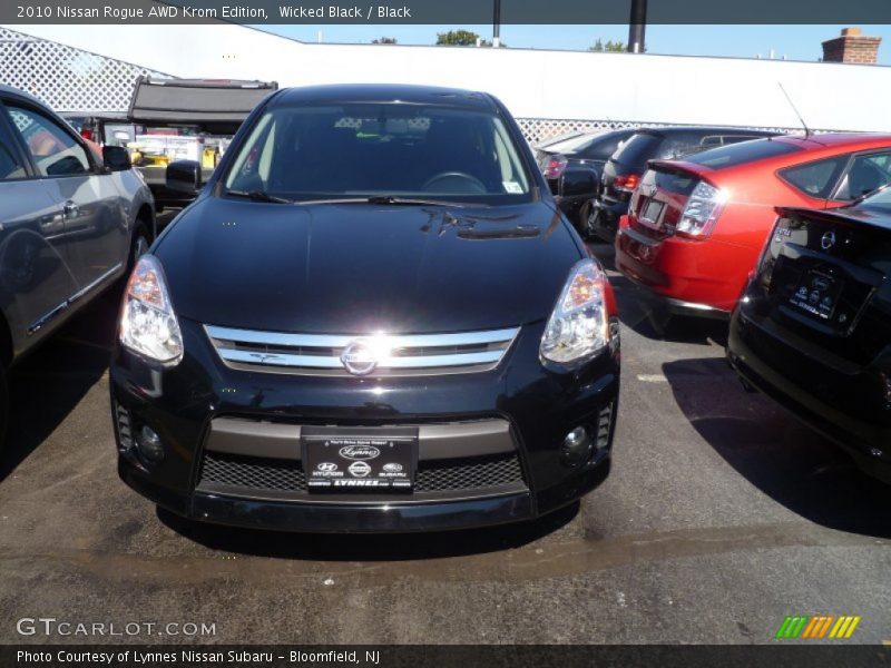 Wicked Black / Black 2010 Nissan Rogue AWD Krom Edition