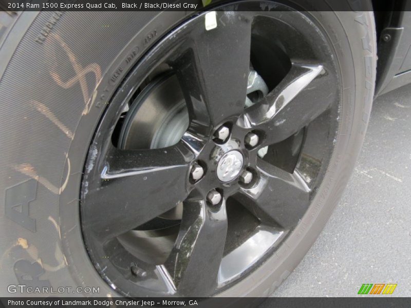 Black / Black/Diesel Gray 2014 Ram 1500 Express Quad Cab