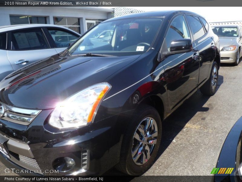 Wicked Black / Black 2010 Nissan Rogue AWD Krom Edition