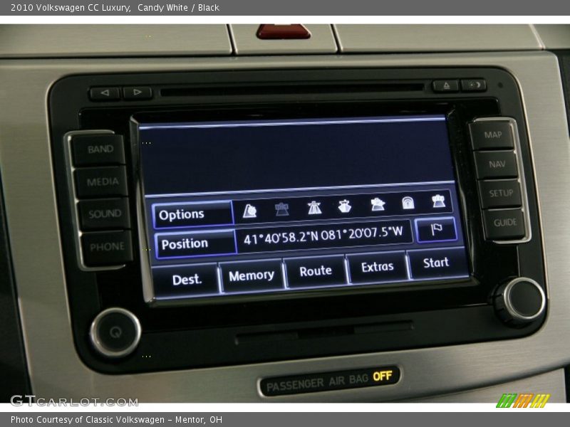 Candy White / Black 2010 Volkswagen CC Luxury