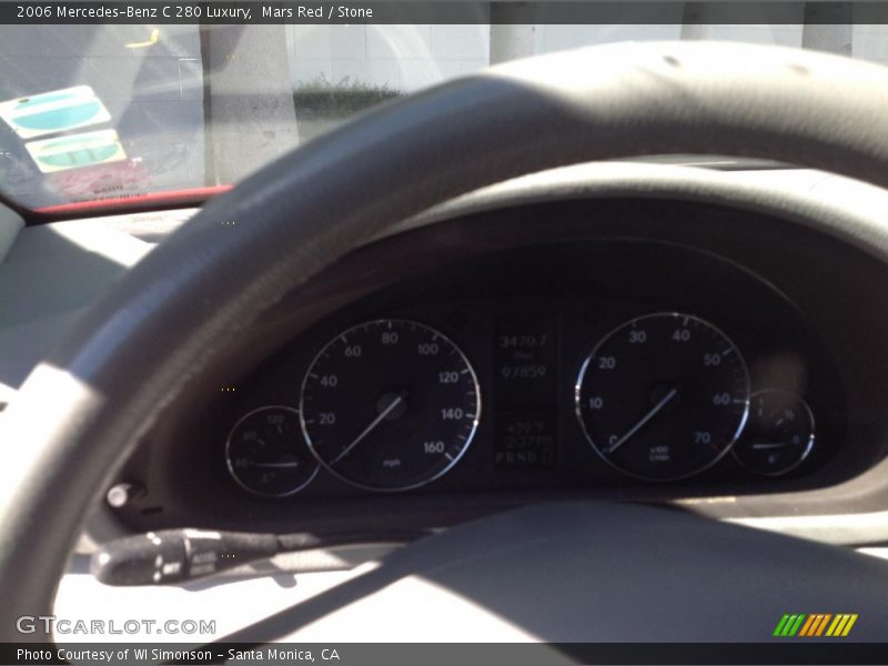 Mars Red / Stone 2006 Mercedes-Benz C 280 Luxury