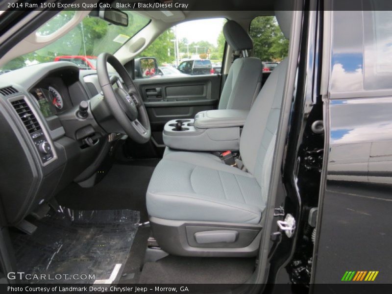 Black / Black/Diesel Gray 2014 Ram 1500 Express Quad Cab