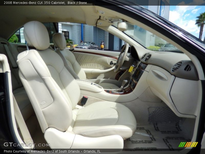 Black / Stone 2008 Mercedes-Benz CLK 350 Cabriolet