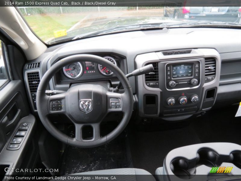 Black / Black/Diesel Gray 2014 Ram 1500 Express Quad Cab