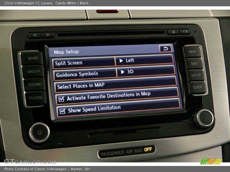 Candy White / Black 2010 Volkswagen CC Luxury