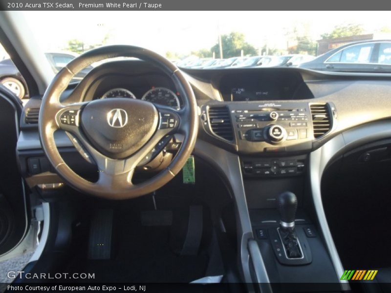 Premium White Pearl / Taupe 2010 Acura TSX Sedan