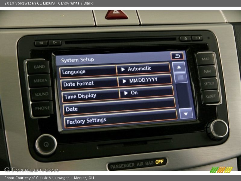 Candy White / Black 2010 Volkswagen CC Luxury