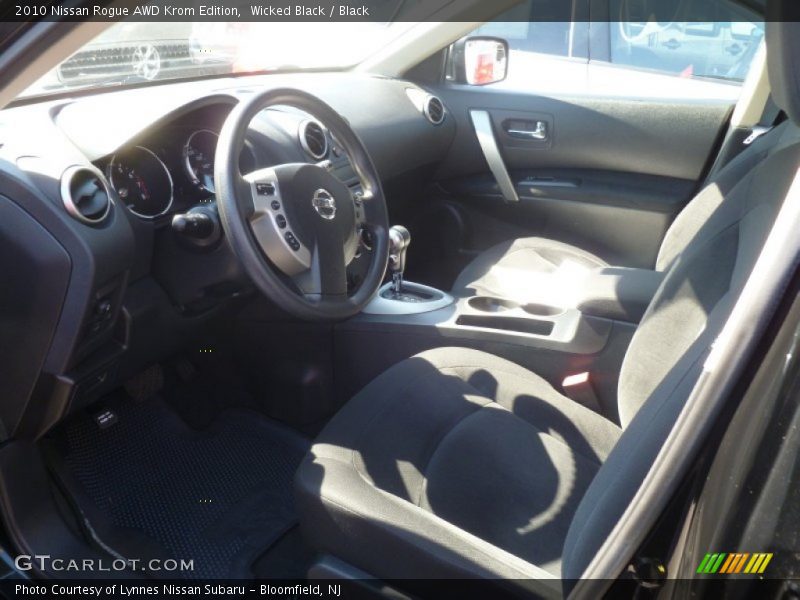 Wicked Black / Black 2010 Nissan Rogue AWD Krom Edition