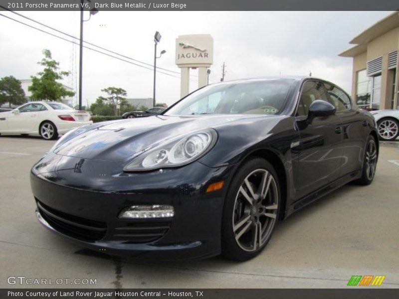 Dark Blue Metallic / Luxor Beige 2011 Porsche Panamera V6