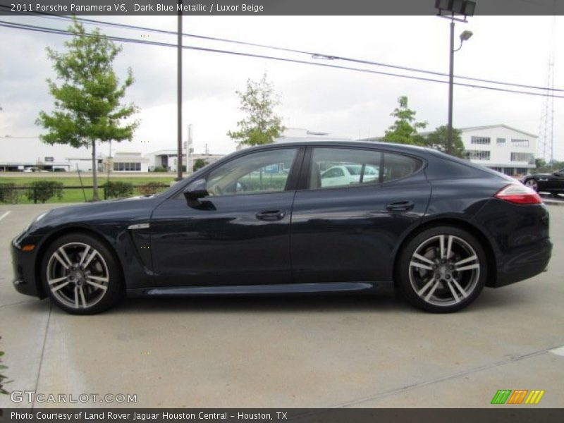 Dark Blue Metallic / Luxor Beige 2011 Porsche Panamera V6