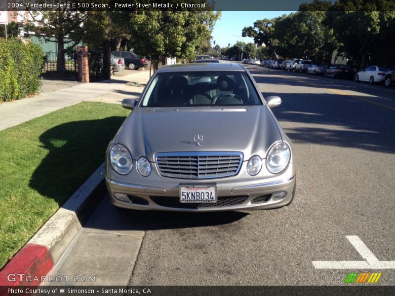 Pewter Silver Metallic / Charcoal 2004 Mercedes-Benz E 500 Sedan