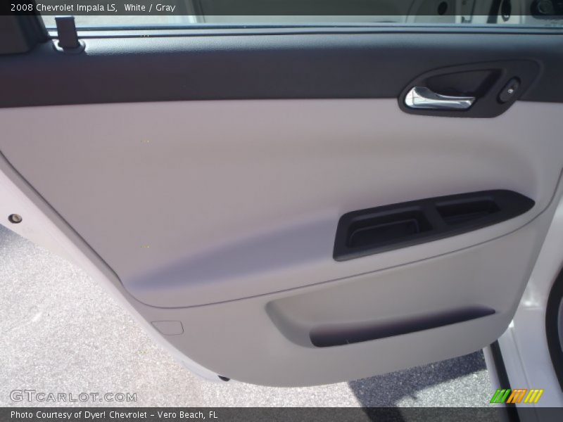 White / Gray 2008 Chevrolet Impala LS