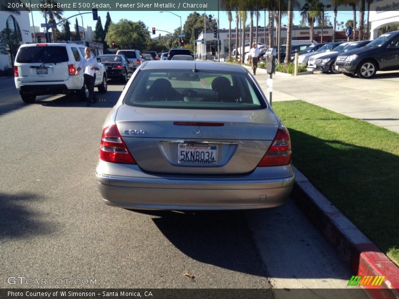 Pewter Silver Metallic / Charcoal 2004 Mercedes-Benz E 500 Sedan
