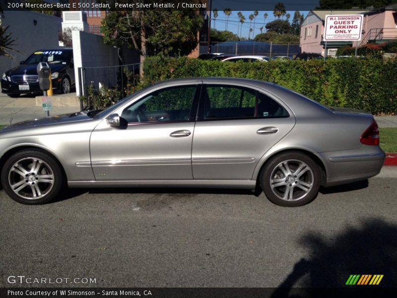 Pewter Silver Metallic / Charcoal 2004 Mercedes-Benz E 500 Sedan
