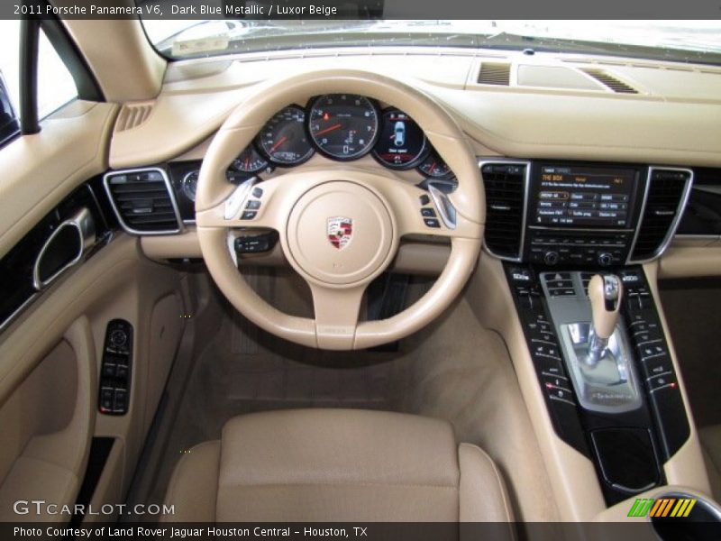 Dark Blue Metallic / Luxor Beige 2011 Porsche Panamera V6