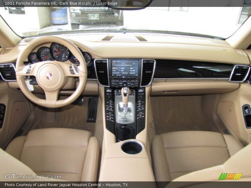 Dark Blue Metallic / Luxor Beige 2011 Porsche Panamera V6