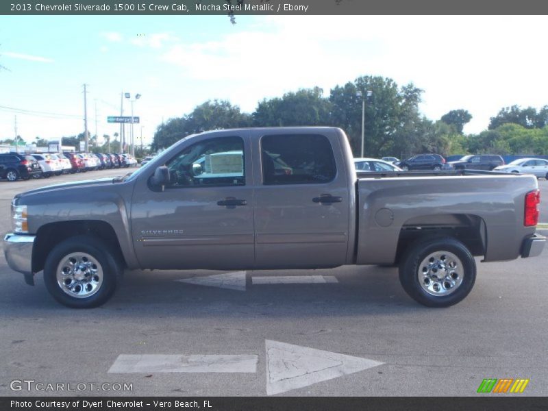 Mocha Steel Metallic / Ebony 2013 Chevrolet Silverado 1500 LS Crew Cab
