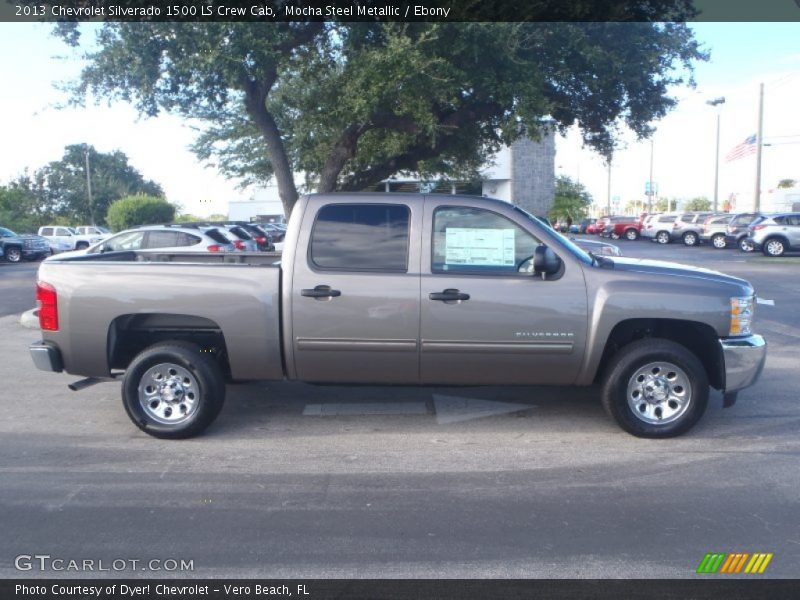 Mocha Steel Metallic / Ebony 2013 Chevrolet Silverado 1500 LS Crew Cab