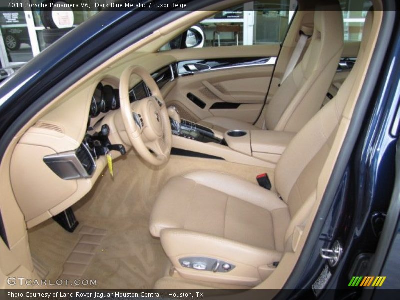 Dark Blue Metallic / Luxor Beige 2011 Porsche Panamera V6