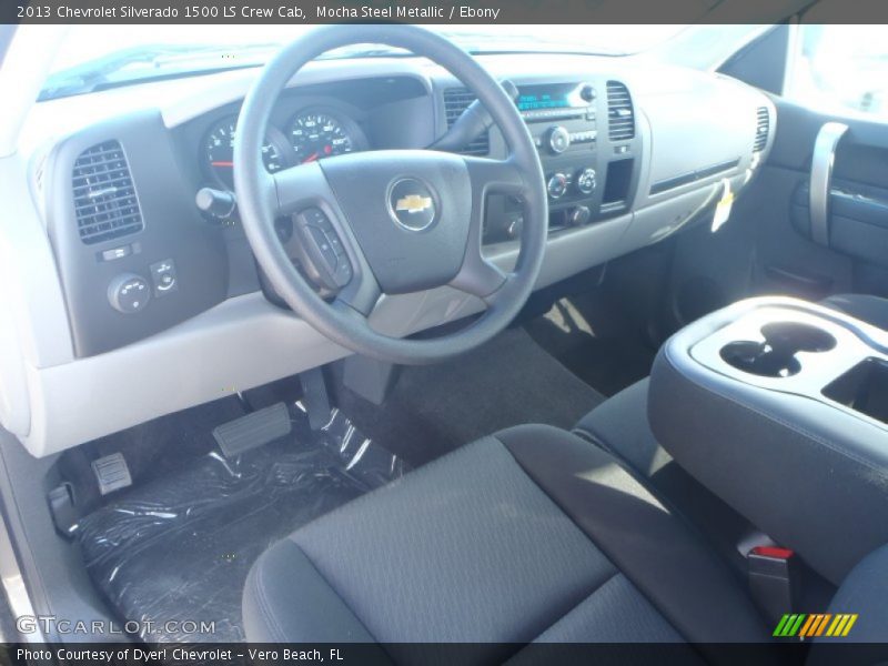 Mocha Steel Metallic / Ebony 2013 Chevrolet Silverado 1500 LS Crew Cab
