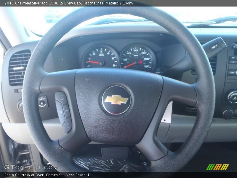 Mocha Steel Metallic / Ebony 2013 Chevrolet Silverado 1500 LS Crew Cab