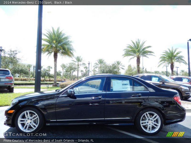 Black / Black 2014 Mercedes-Benz C 250 Sport