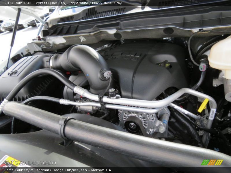 Bright White / Black/Diesel Gray 2014 Ram 1500 Express Quad Cab