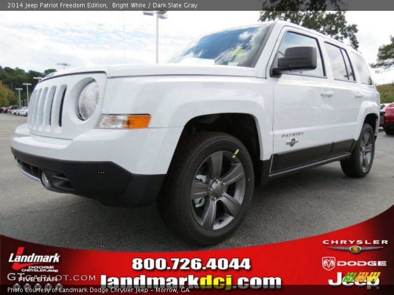 Bright White / Dark Slate Gray 2014 Jeep Patriot Freedom Edition