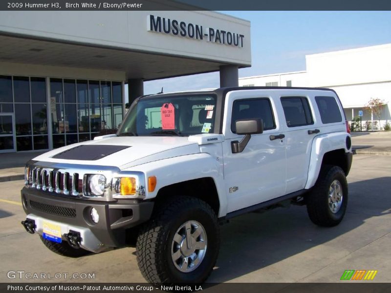 Birch White / Ebony/Pewter 2009 Hummer H3