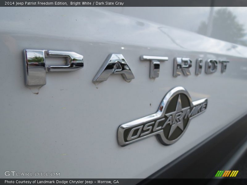 Bright White / Dark Slate Gray 2014 Jeep Patriot Freedom Edition