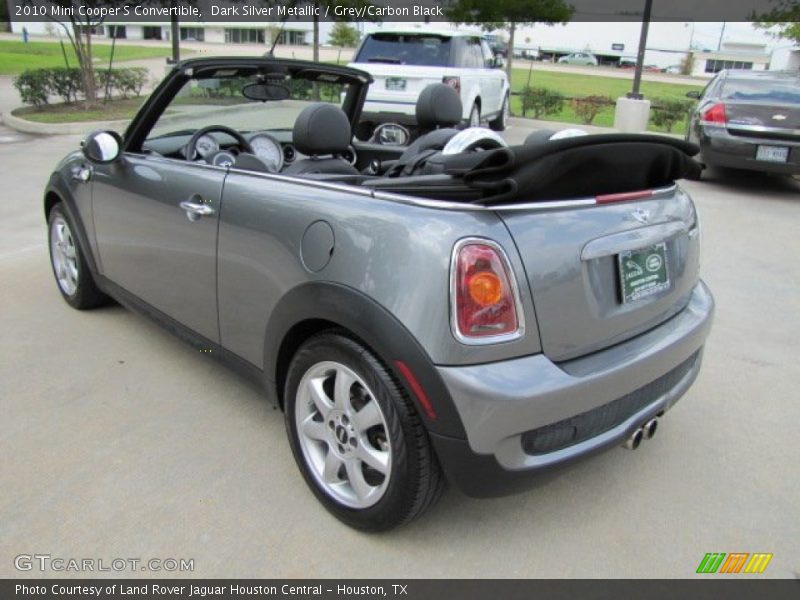 Dark Silver Metallic / Grey/Carbon Black 2010 Mini Cooper S Convertible