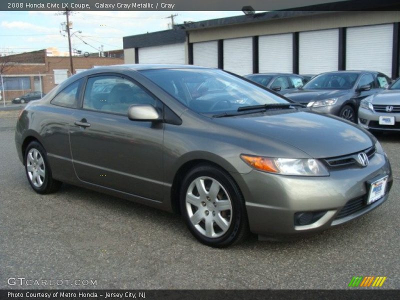 Galaxy Gray Metallic / Gray 2008 Honda Civic LX Coupe