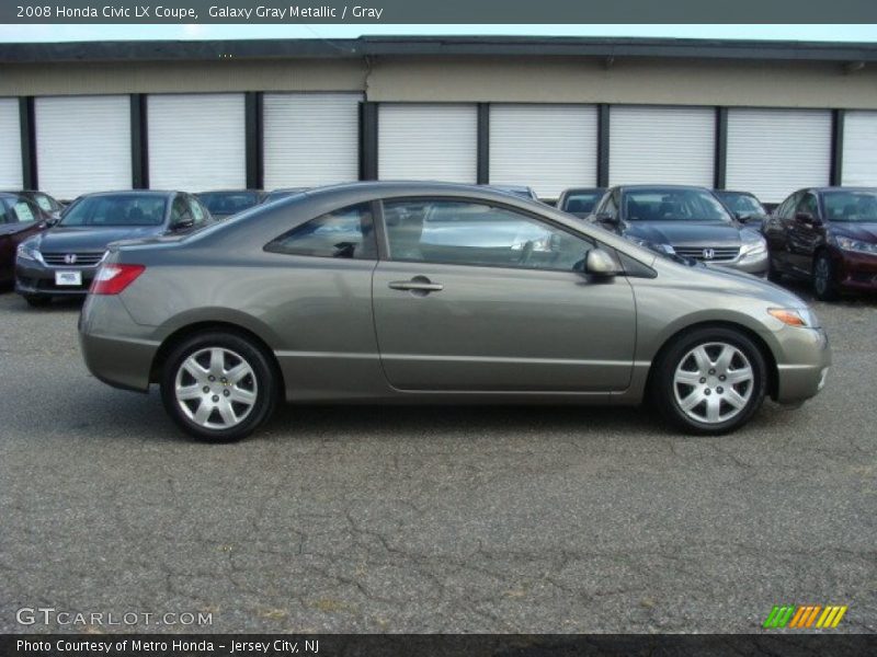 Galaxy Gray Metallic / Gray 2008 Honda Civic LX Coupe