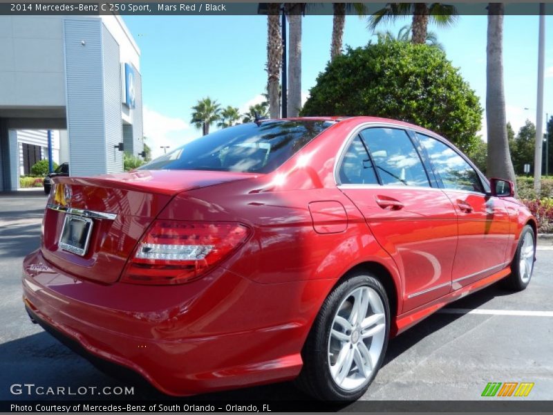 Mars Red / Black 2014 Mercedes-Benz C 250 Sport