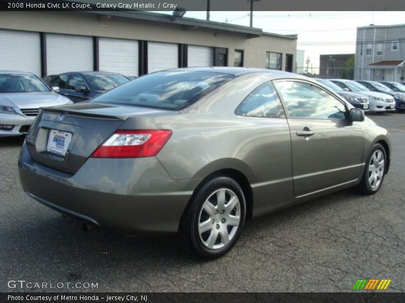 Galaxy Gray Metallic / Gray 2008 Honda Civic LX Coupe