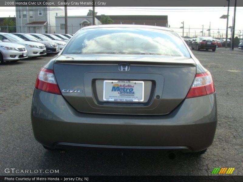 Galaxy Gray Metallic / Gray 2008 Honda Civic LX Coupe