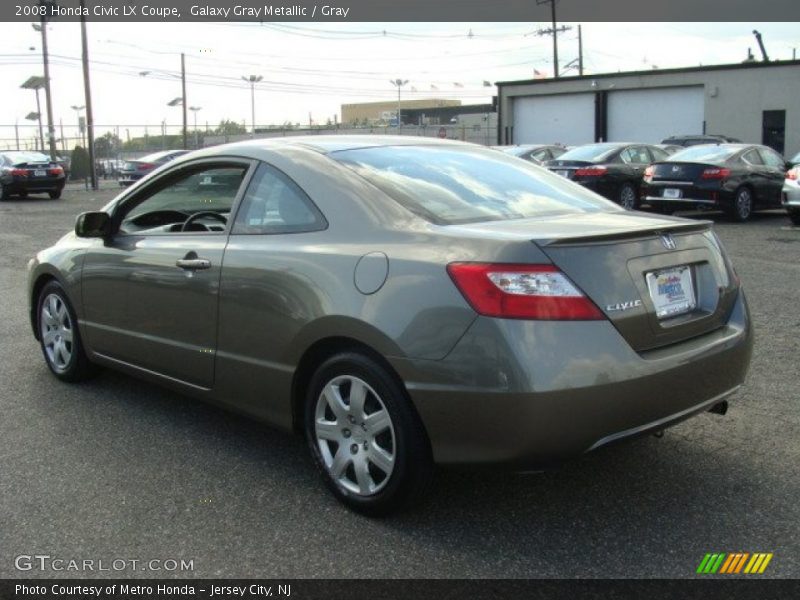 Galaxy Gray Metallic / Gray 2008 Honda Civic LX Coupe