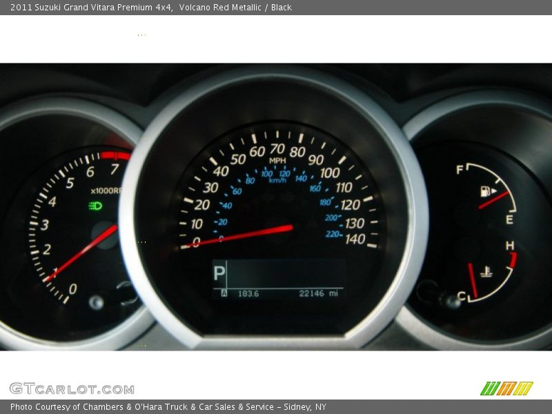 Volcano Red Metallic / Black 2011 Suzuki Grand Vitara Premium 4x4