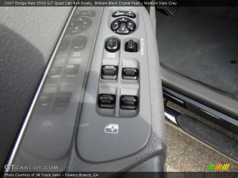 Brilliant Black Crystal Pearl / Medium Slate Gray 2007 Dodge Ram 3500 SLT Quad Cab 4x4 Dually