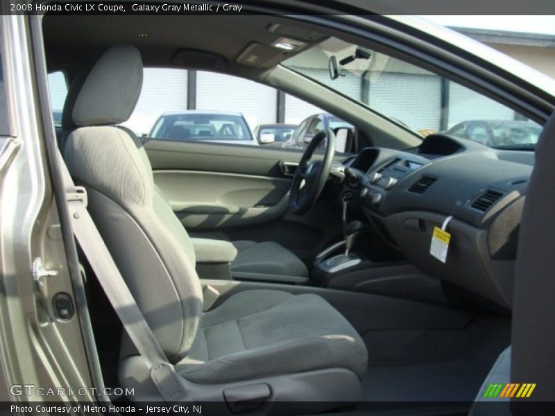 Galaxy Gray Metallic / Gray 2008 Honda Civic LX Coupe