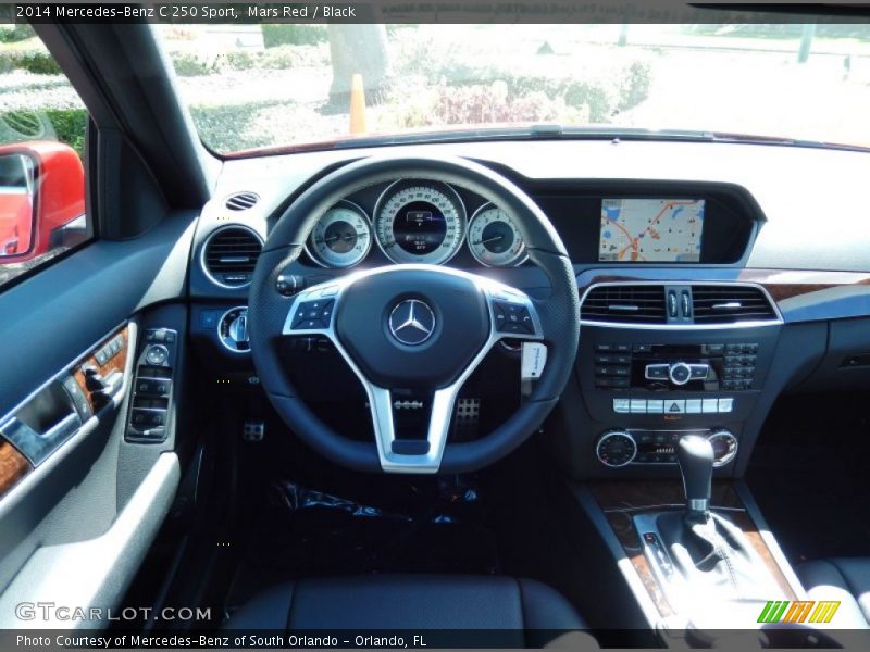 Mars Red / Black 2014 Mercedes-Benz C 250 Sport