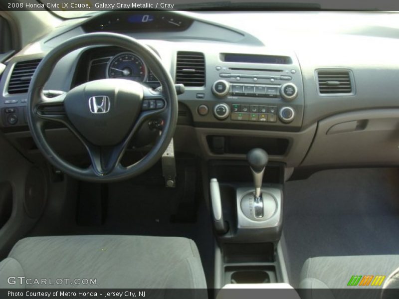Galaxy Gray Metallic / Gray 2008 Honda Civic LX Coupe