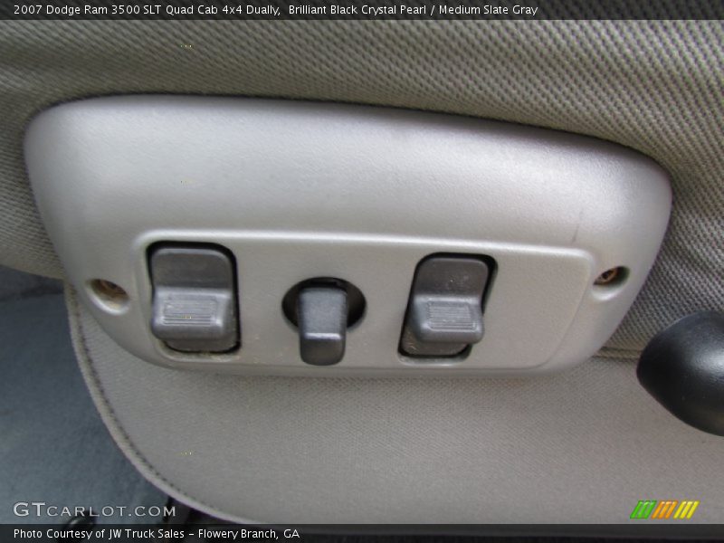 Brilliant Black Crystal Pearl / Medium Slate Gray 2007 Dodge Ram 3500 SLT Quad Cab 4x4 Dually