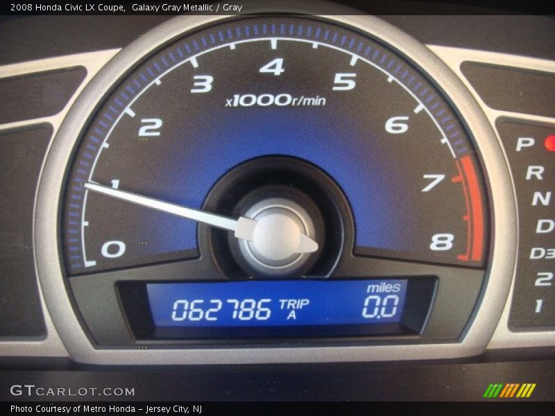 Galaxy Gray Metallic / Gray 2008 Honda Civic LX Coupe