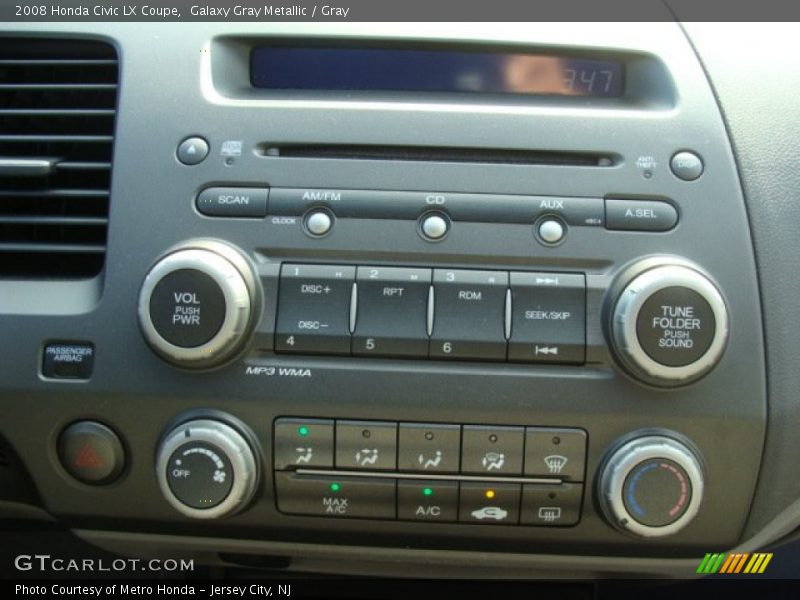 Galaxy Gray Metallic / Gray 2008 Honda Civic LX Coupe