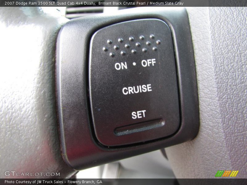 Brilliant Black Crystal Pearl / Medium Slate Gray 2007 Dodge Ram 3500 SLT Quad Cab 4x4 Dually