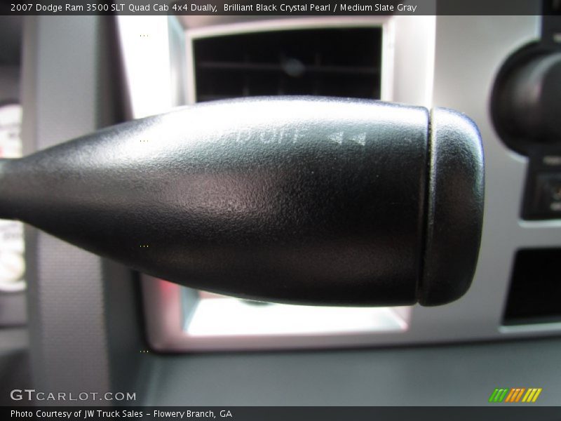 Brilliant Black Crystal Pearl / Medium Slate Gray 2007 Dodge Ram 3500 SLT Quad Cab 4x4 Dually