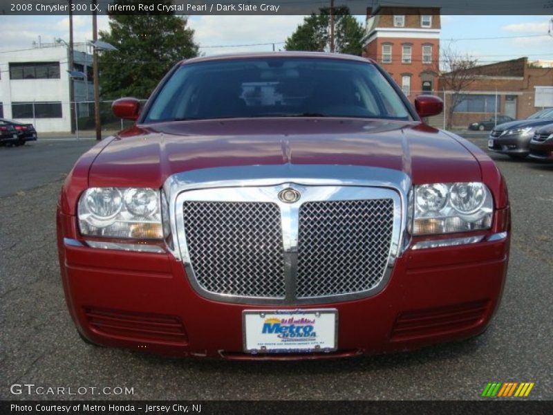 Inferno Red Crystal Pearl / Dark Slate Gray 2008 Chrysler 300 LX