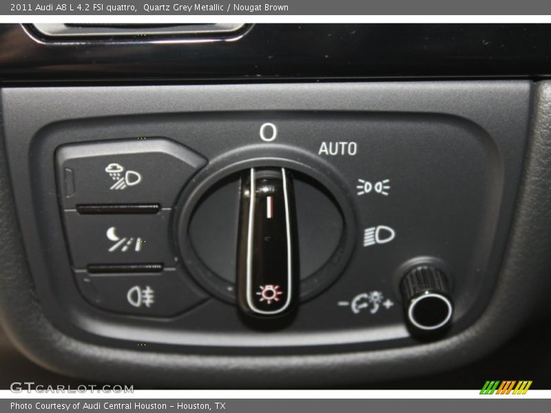 Quartz Grey Metallic / Nougat Brown 2011 Audi A8 L 4.2 FSI quattro