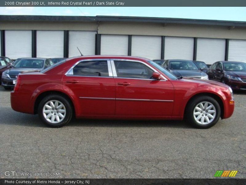 Inferno Red Crystal Pearl / Dark Slate Gray 2008 Chrysler 300 LX